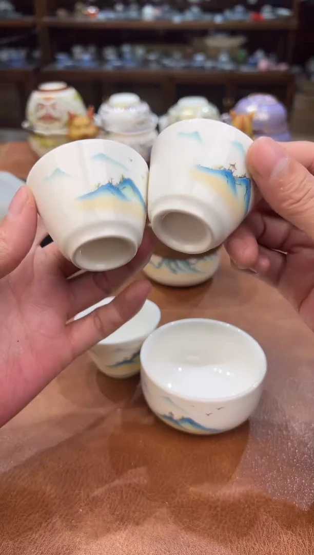 真的很便宜会开片的旅行茶具