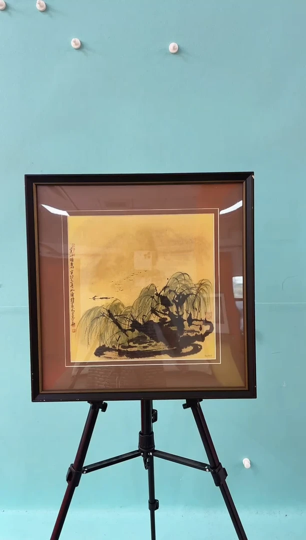 版画崔先生《春山名利》绘画作品