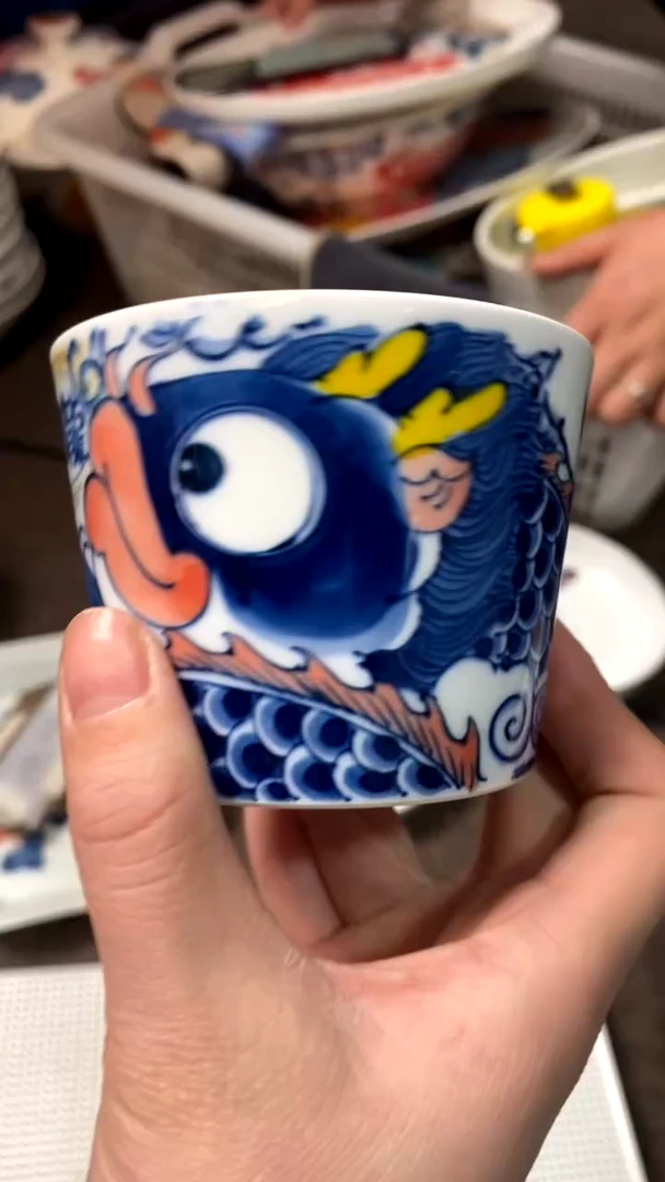 【闪购商品】蓝鱼冰桶杯景德镇昨明陶瓷