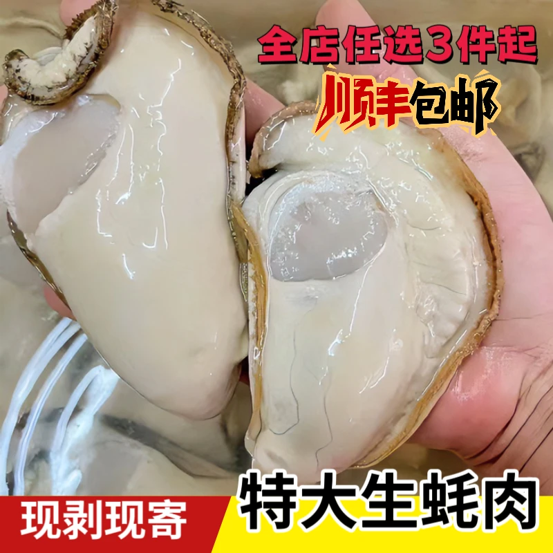 乳山生蚝冷链大脆蚝肉大蚝鲜活肉广东顺丰包邮现剥鲜活肉新鲜现剥
