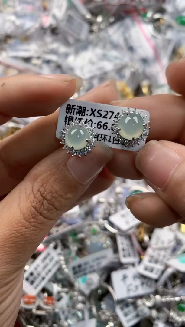 银S925镶嵌戒指翡翠121212---2