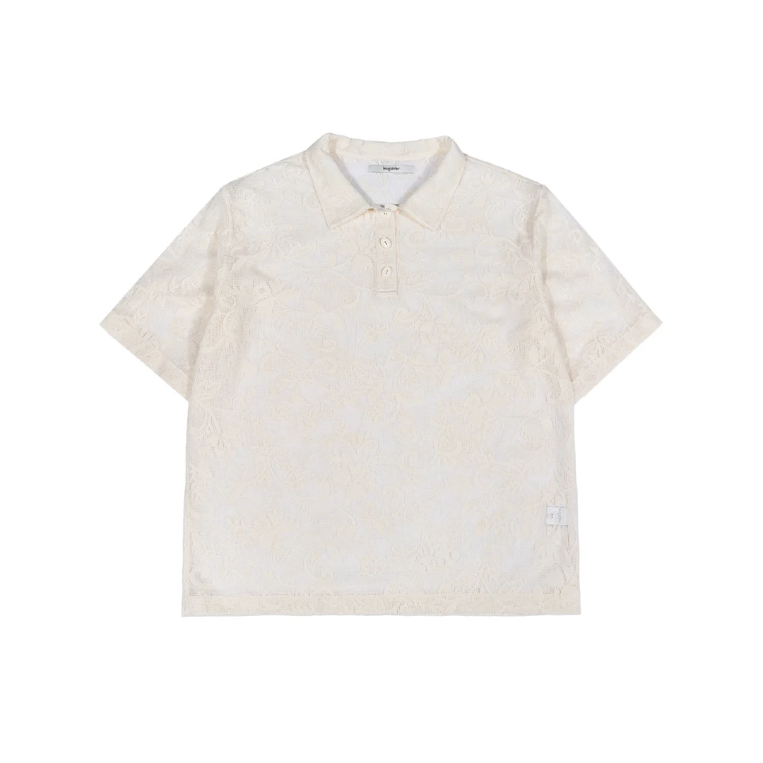 SUGI 25春夏新品韩版小众设计肌理印花纹圆领短袖t恤气质百搭