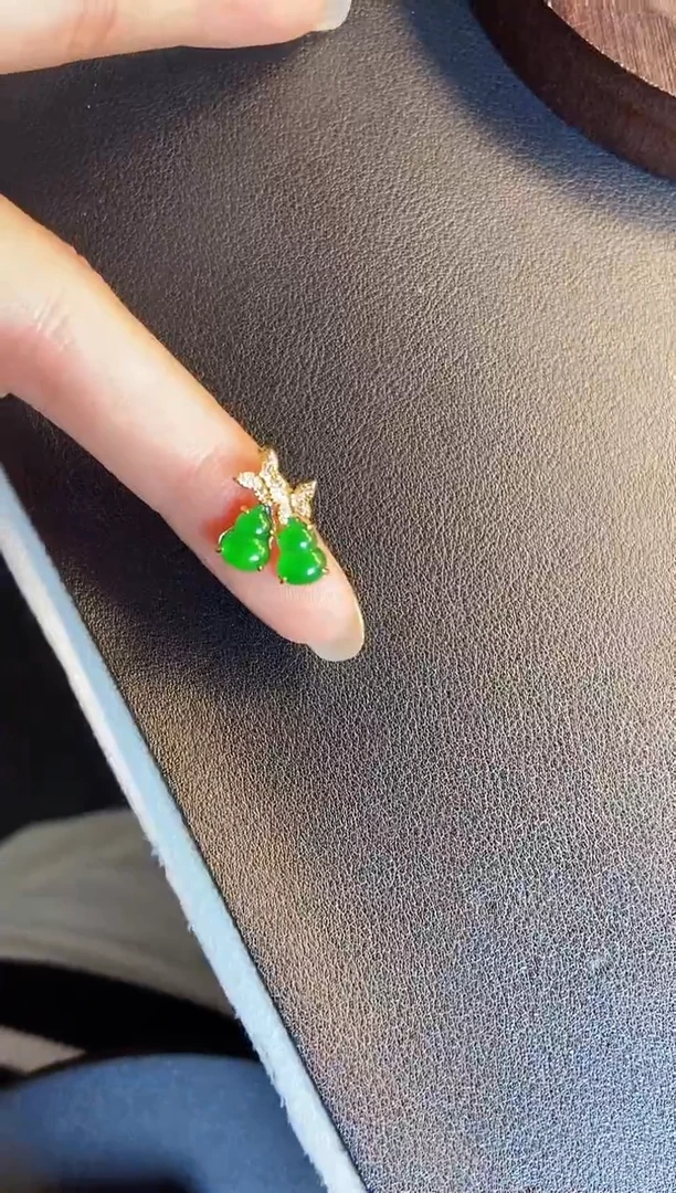 吊坠(不含链)银S925镶嵌翡翠1