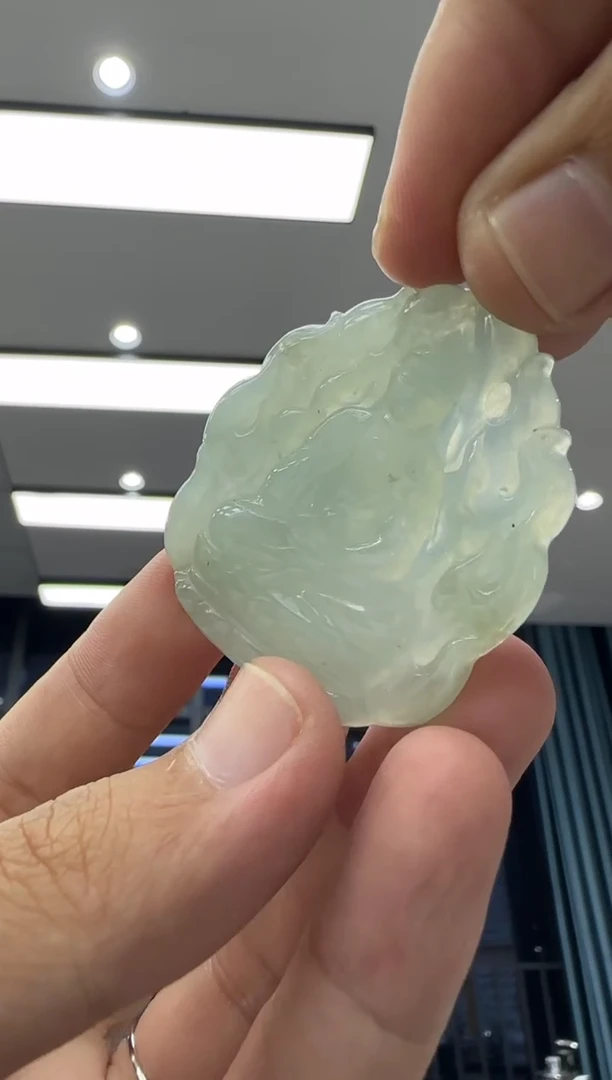 颈饰未镶嵌翡翠天然翡翠A货孤品一件