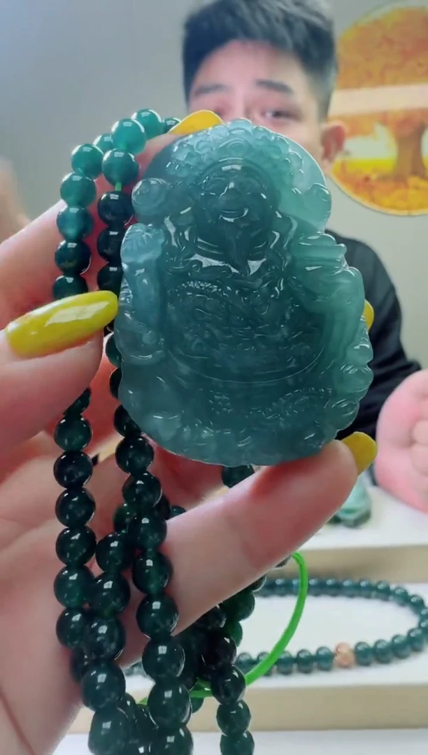 颈饰未镶嵌翡翠天然A货翡翠  多样性随机发其一