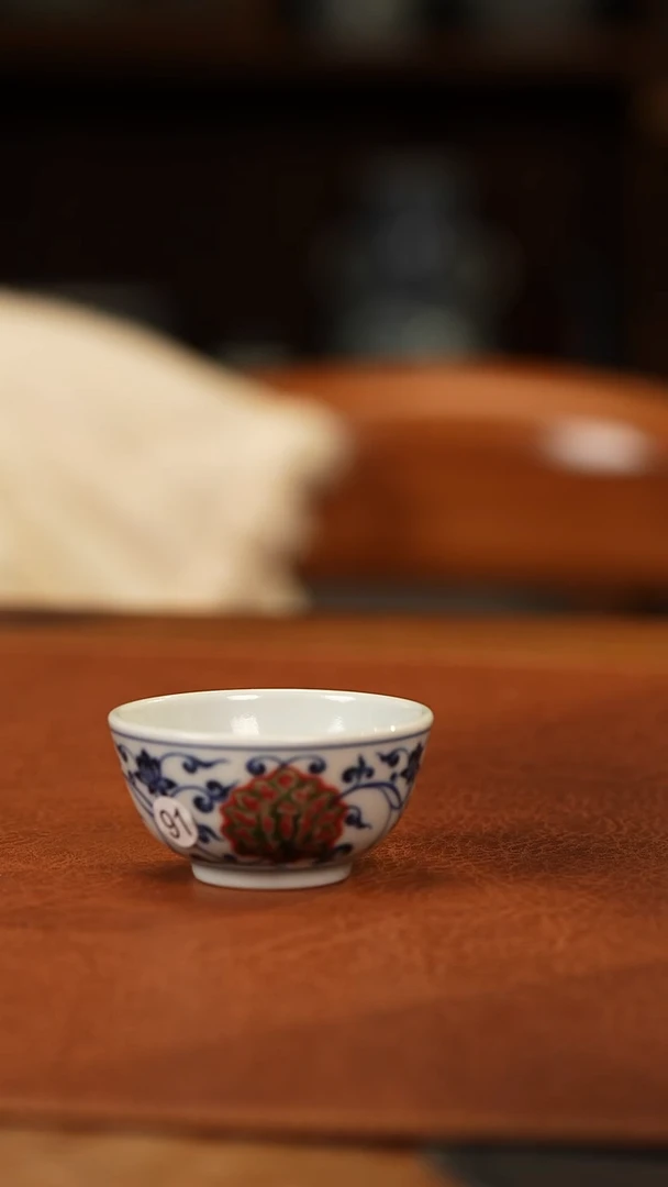 【闪购商品】杯和然釉里红一口杯