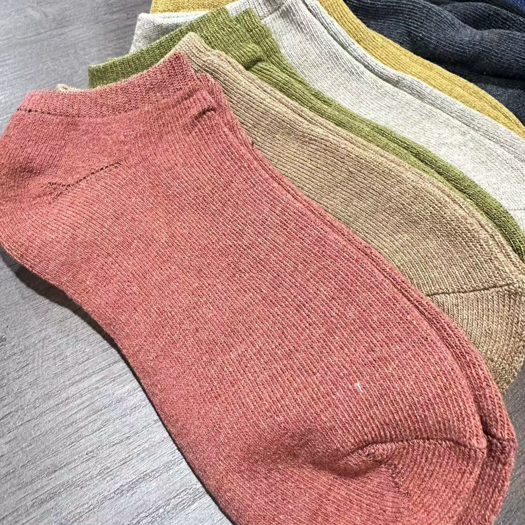 拍一发五 纯棉彩色舒适袜 颜色随机