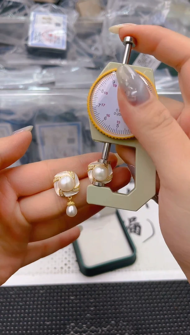 未镶嵌淡水珍珠耳饰ed1341