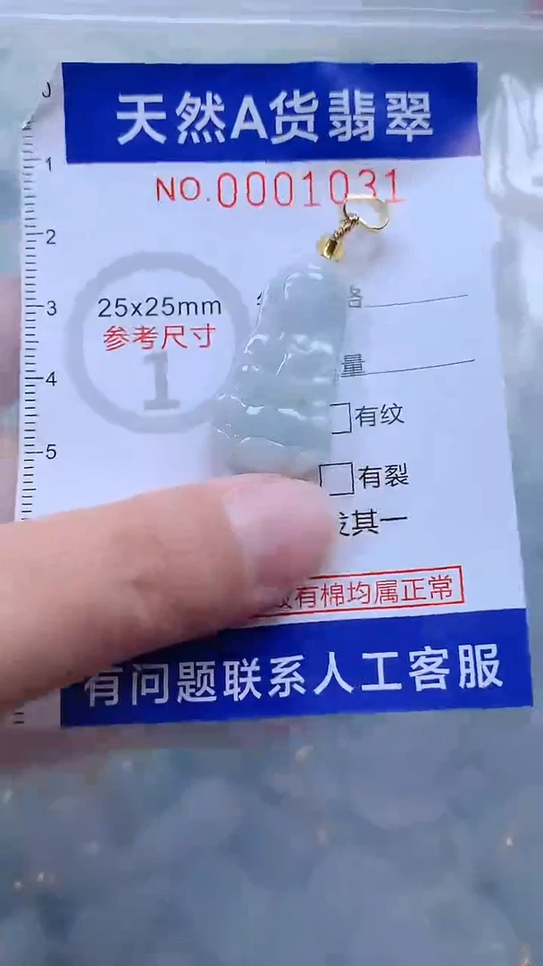 翡翠未镶嵌吊坠(不含链)1