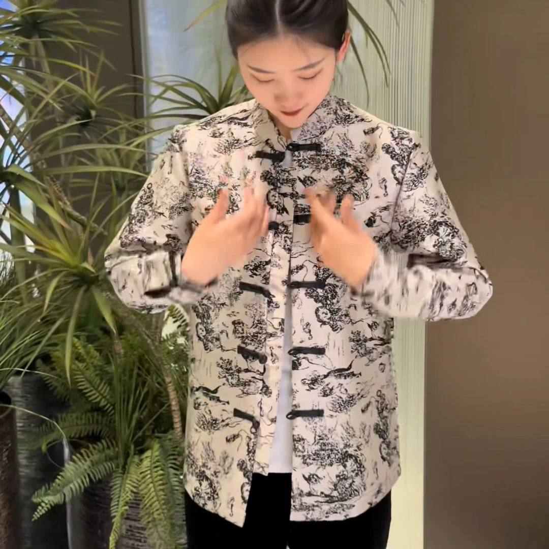 1011男士新款休闲时尚百搭唐装外套