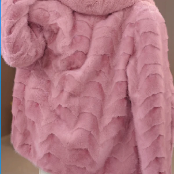 XA-桃夭| 翻领气质百搭雪兰貂外套百搭女冬季新款