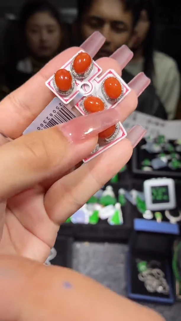 未镶嵌翡翠耳饰6定制翡翠-多样性发货（发其一）