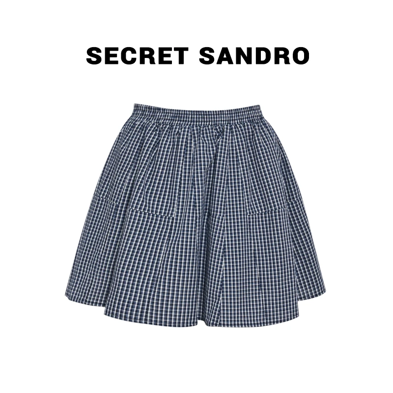 【格子短裙】【Secret Sandro】鸥小柒 半裙 B55202022Q