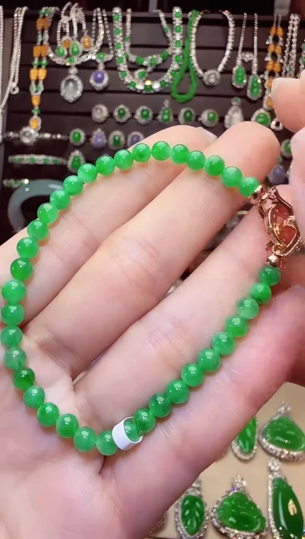 未镶嵌手链翡翠珠