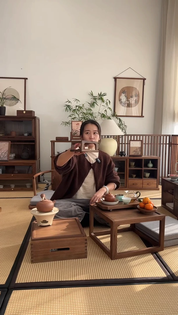 木（非红木类）方形温茶炉