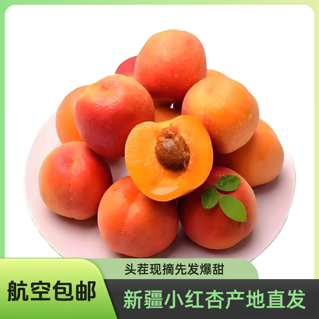 新疆正宗小红杏吊干杏阿克苏新鲜应季水果孕妇水果航空吊干杏鲜果