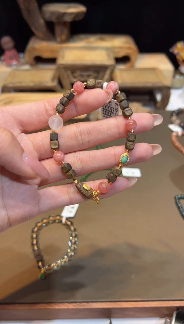 未镶嵌菱锰矿手饰手饰@@M252