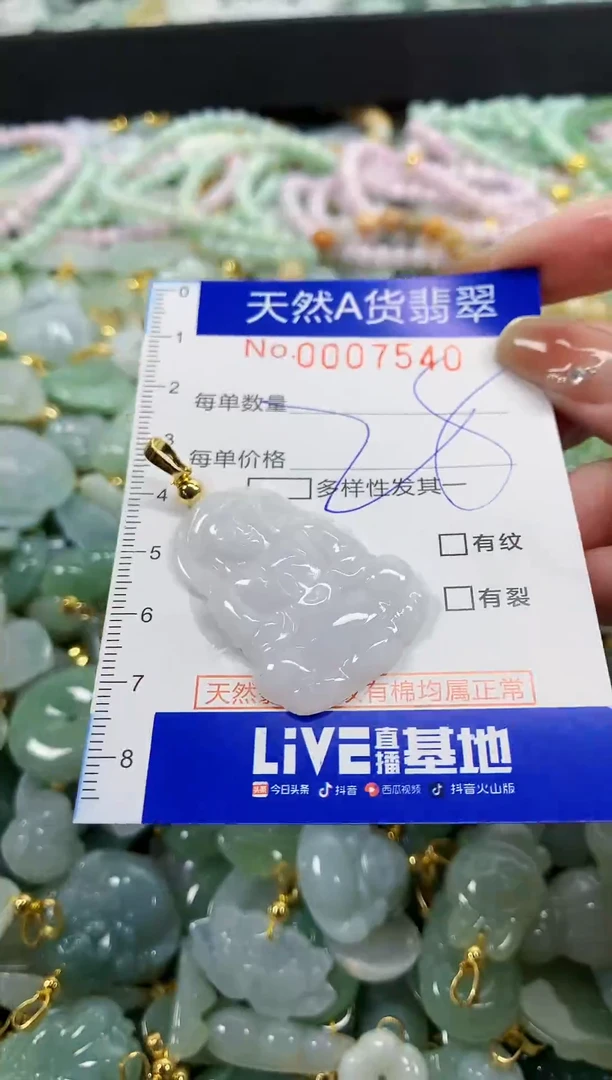 颈饰未镶嵌翡翠天然A货翡翠