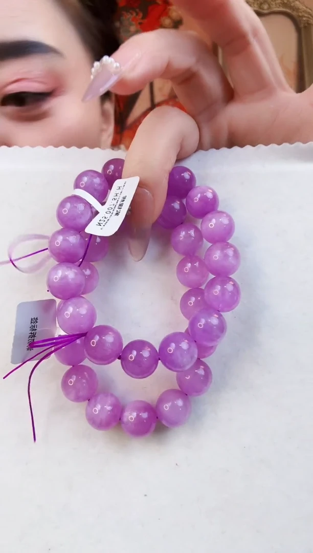 【闪购商品】锂辉石手串未镶嵌手串约13.3mm多样发其一