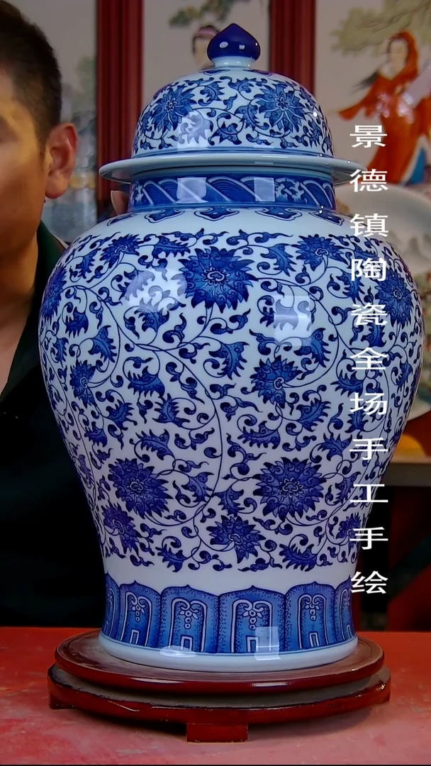 摆件手景德镇陶瓷 全场手工绘