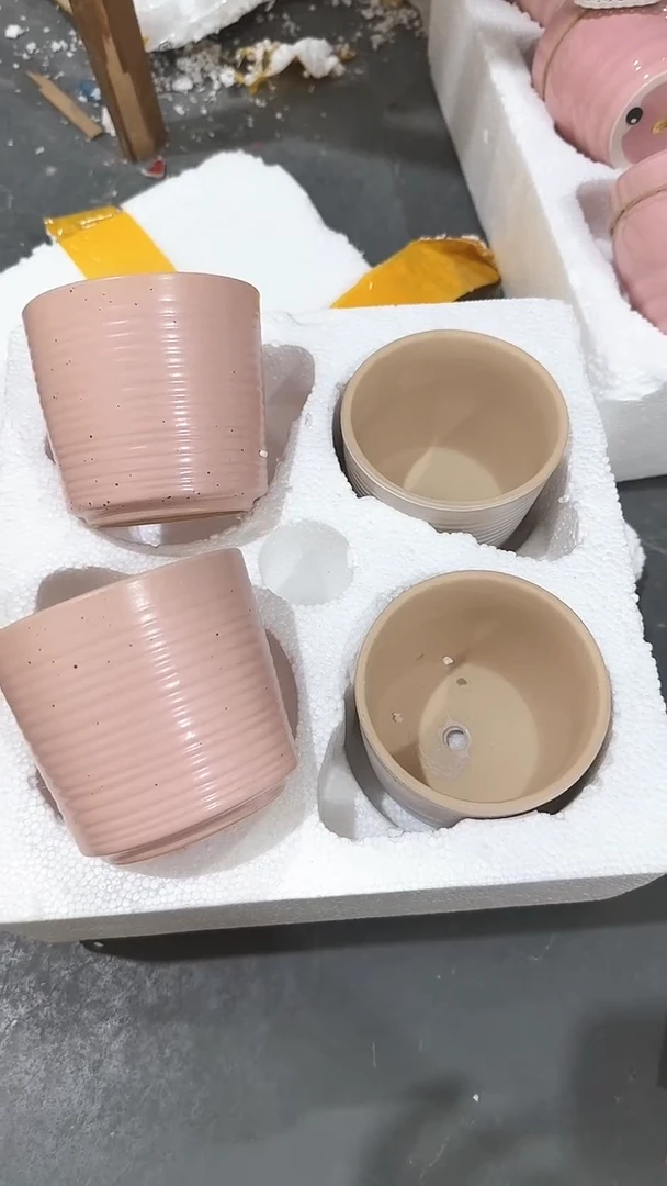 高温陶瓷花盆+E12