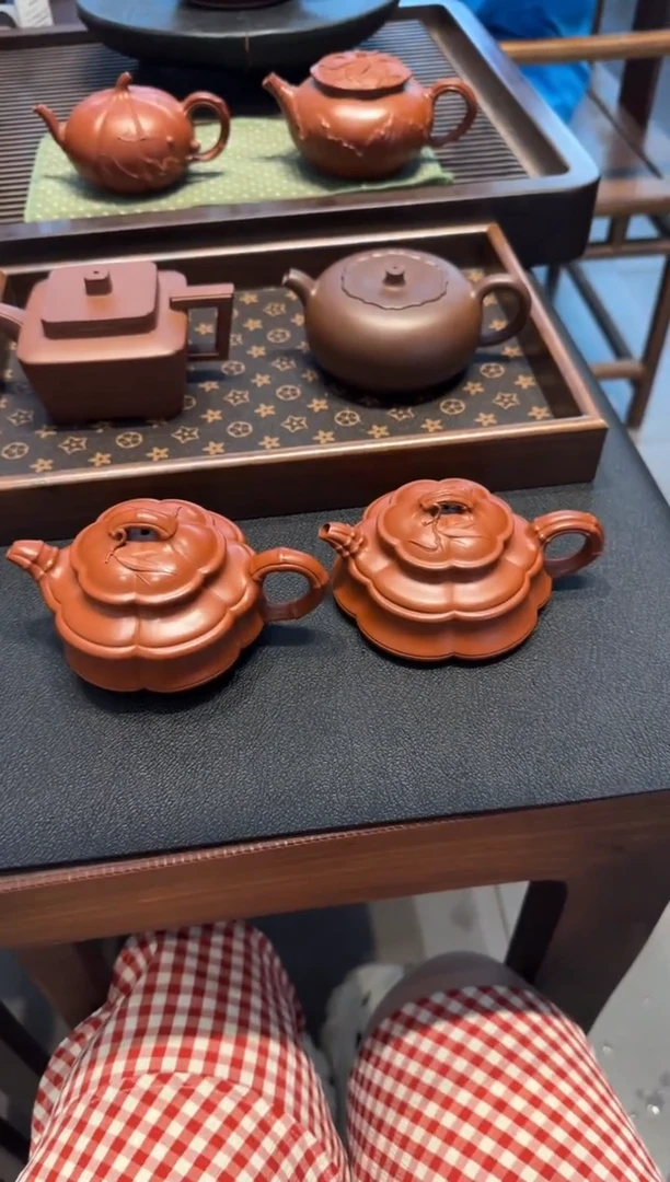 茶壶紫砂✧***｀海棠竹鼓 扁