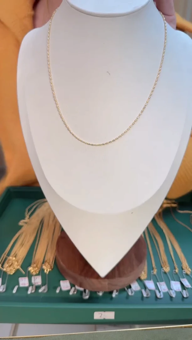 45cm抽拉双色桶珠链3.38g（多样性发货）