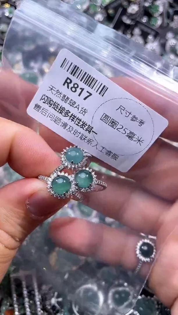 【闪购商品】翡翠颈饰未镶嵌R817戒指 多样性发其一