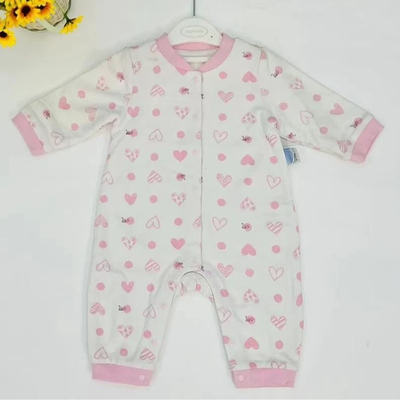 爱心双层女宝连体衣