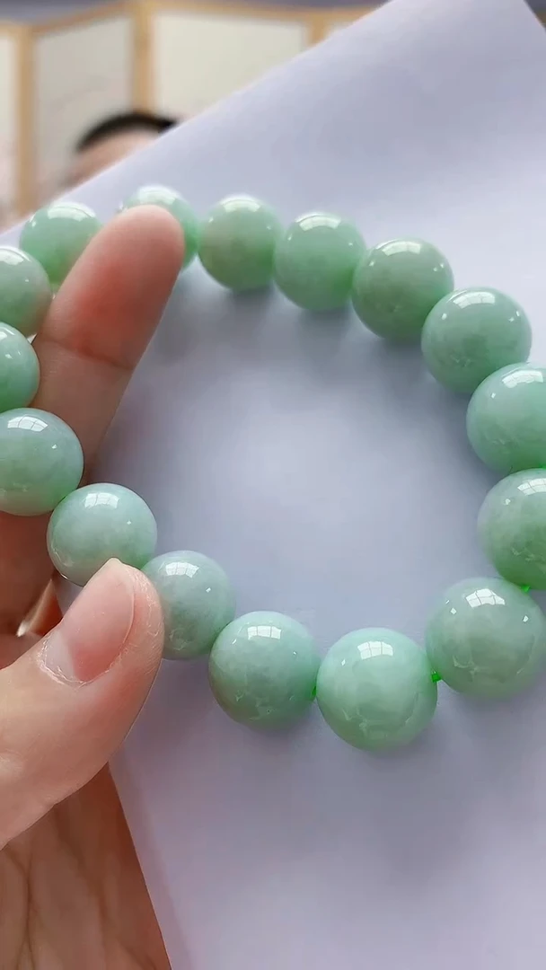 未镶嵌定制翡翠5167lr-毛货手串68