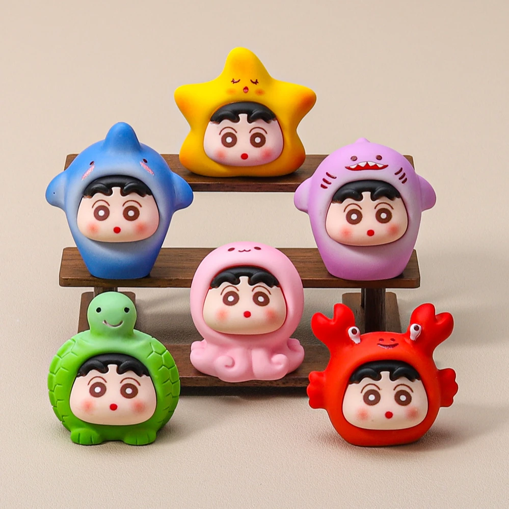 【实色&透色】海洋动物小新 diy树脂摆件（全套6款）