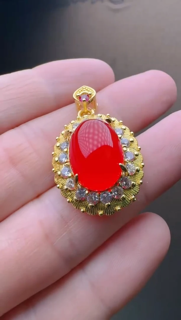 【闪购商品】玛瑙/玉髓合金吊坠吊坠-