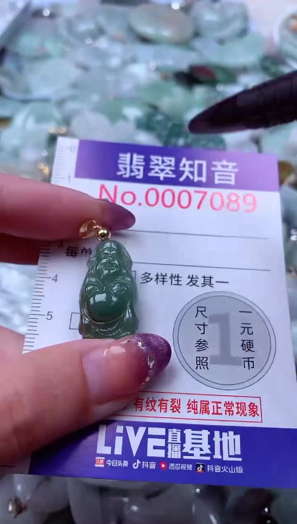 翡翠未镶嵌吊坠(不含链)7089