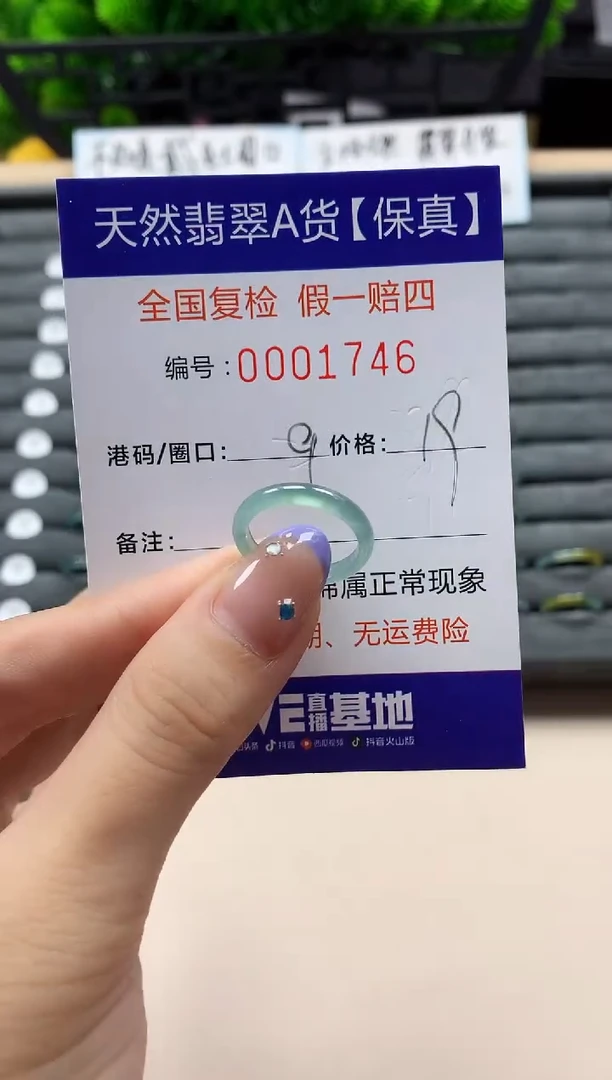 未镶嵌戒指翡翠天然  1746