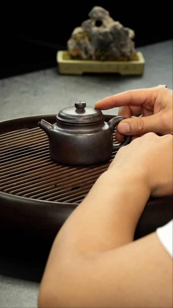 茶壶紫砂爱****猫柴烧 德钟壶