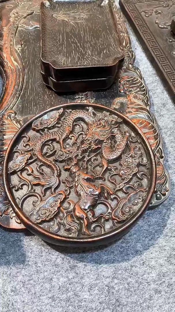 木紫檀木雕一物一拍