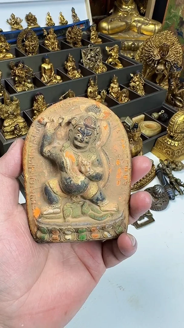 泥塑喜马拉雅艺术不动明王嚓嚓