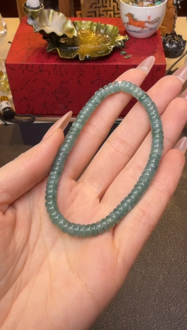 【闪购商品】翡翠手串未镶嵌翡翠6X3药片单圈发其一