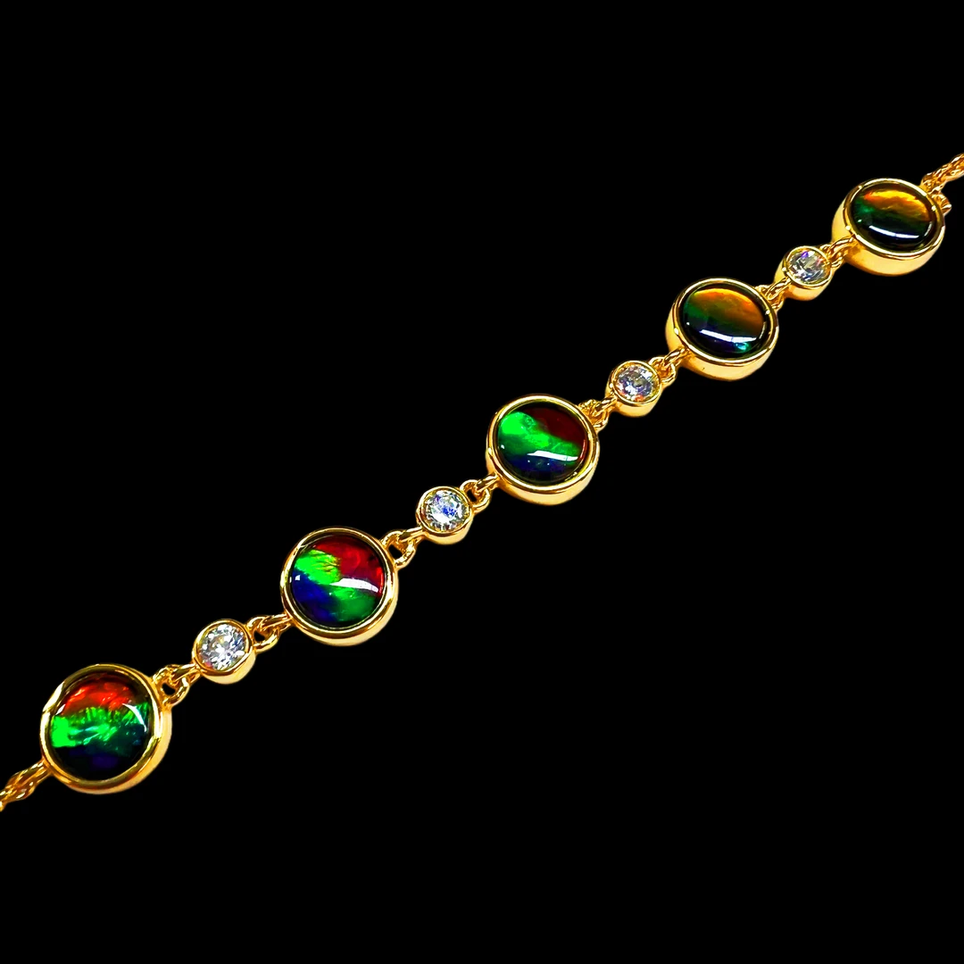 【斑彩】6mm 双色-五颗 加拿大 N-33 SL-F 贝壳创意饰品 F23