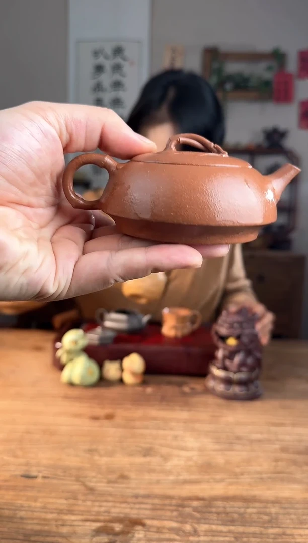 【闪购商品】紫砂茶壶伴钥  桃花泥