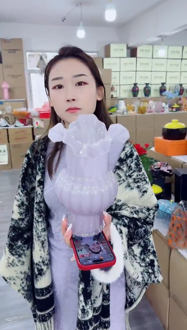有机玻璃昕洋花瓶花器B-早1