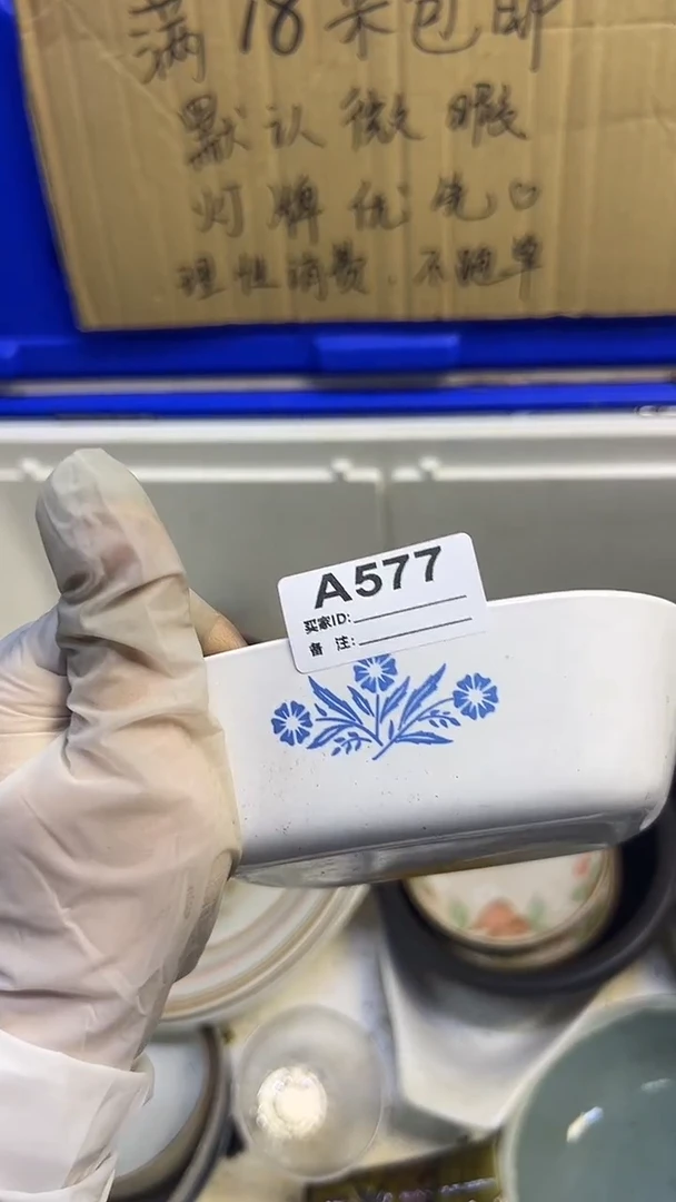 瓷片山**蓝577器皿..