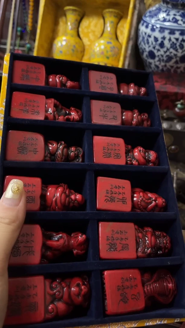 昌化石印石12生肖仿古好物分享一下