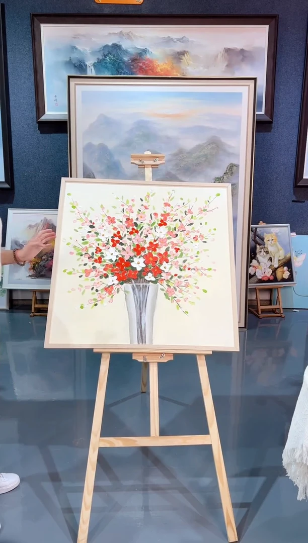 【闪购商品】油画50号 80*80 花卉-手绘油画