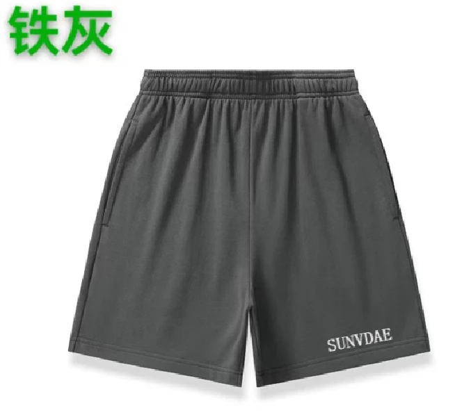 夏季海边健身房新品320克水洗穿搭休闲针织短裤裤子836薄款不良