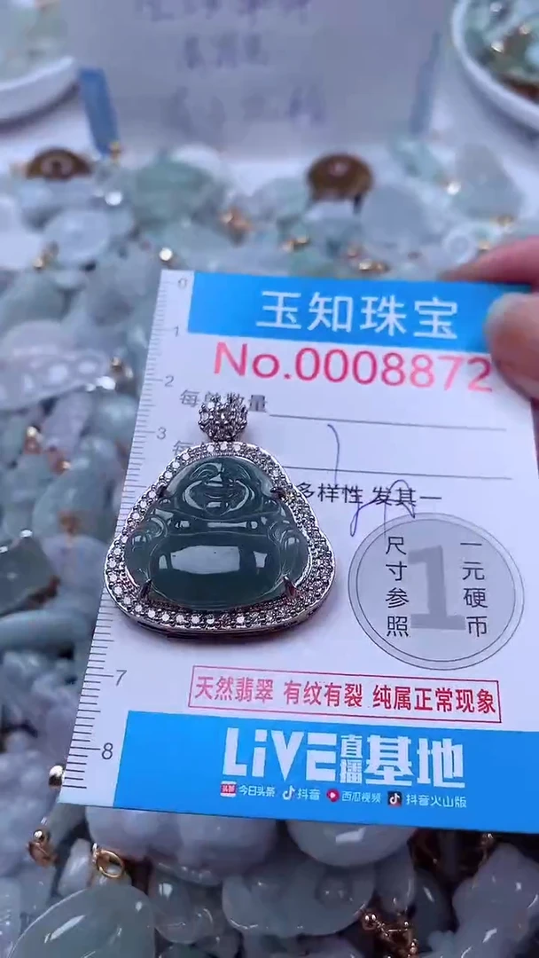 吊坠(不含链)未镶嵌翡翠8872