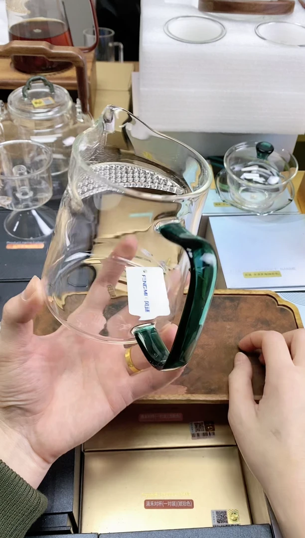 【闪购商品】风谜新月茶器墨绿色
