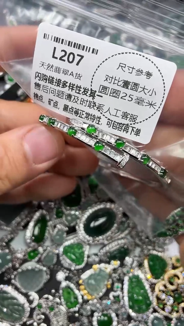 颈饰未镶嵌翡翠L207手镯