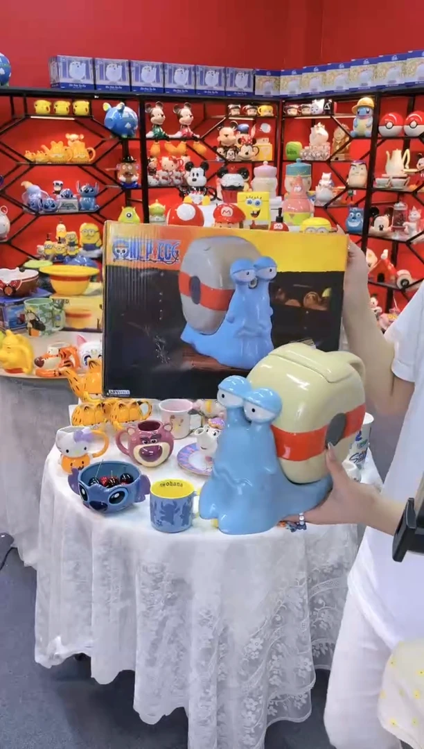 【闪购商品】.@@海贼王电话虫水壶（原盒）