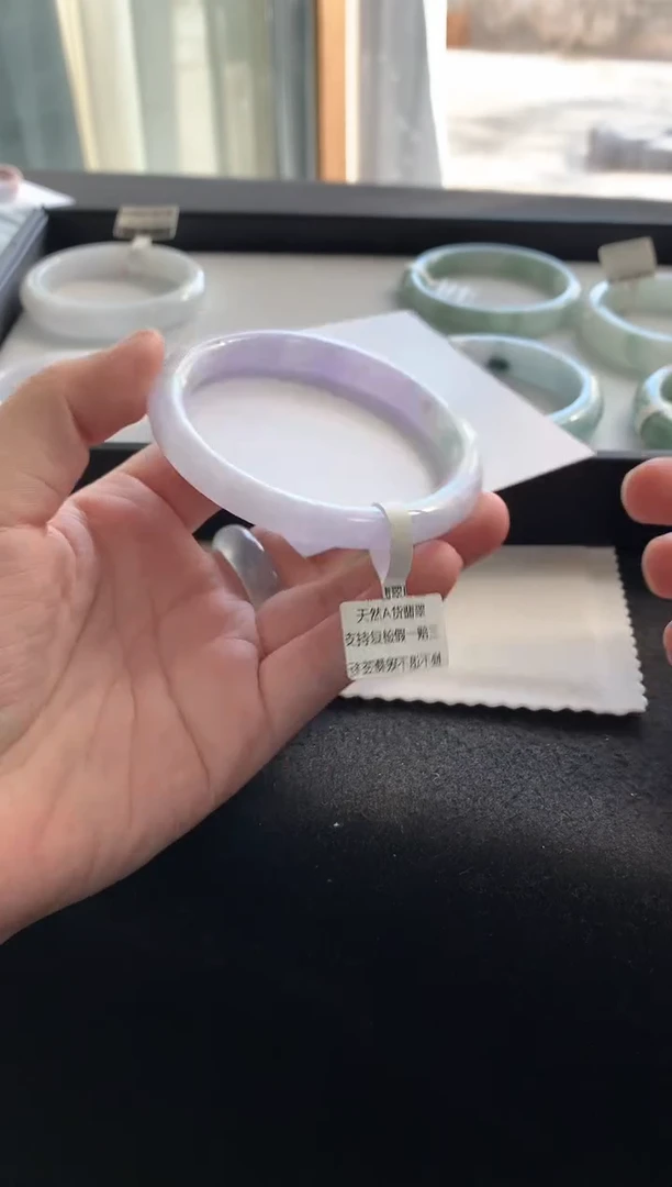 未镶嵌手镯翡翠58圆条Y3672买断